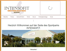 Tablet Screenshot of intensofit.de